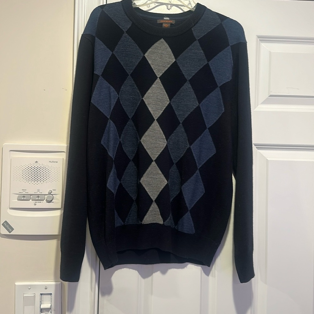 Men’s Dockers Checkered Long Sleeve Dress Sweater